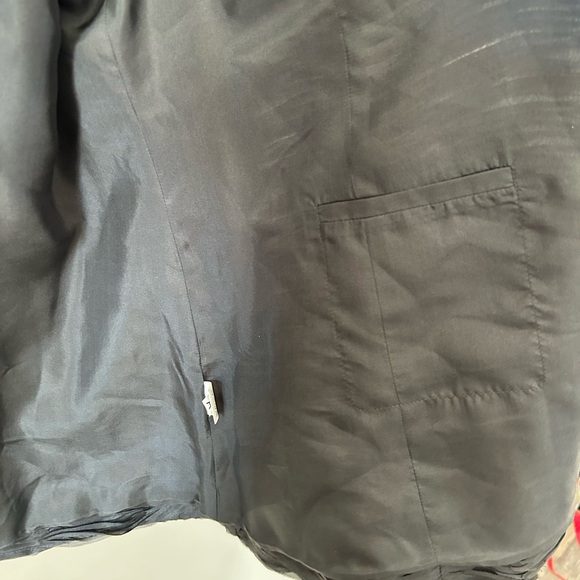 Eileen Fisher Elegant Graphite Grey Ripple Bindu Silk Evening Jacket - Picture 8 of 11